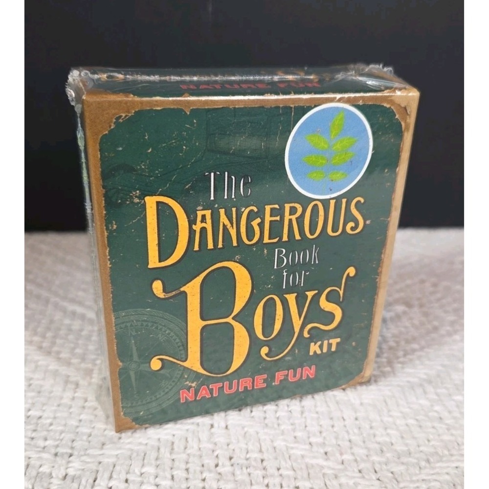New Sealed The Dangerous Book for Boys Kit Nature Fun Activity Tin Discontinued